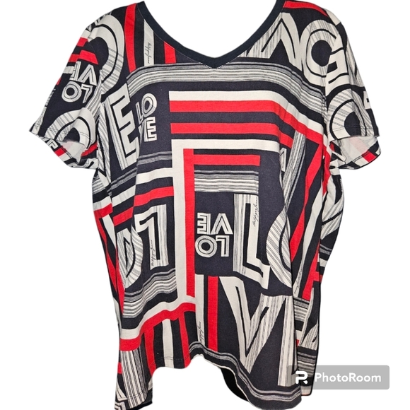 Tommy Hilfiger Tops - Tommy Hilfiger V-Neck Short Sleeve Top